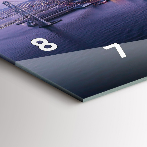 Horloge murale horizontale Vue de San Francisco