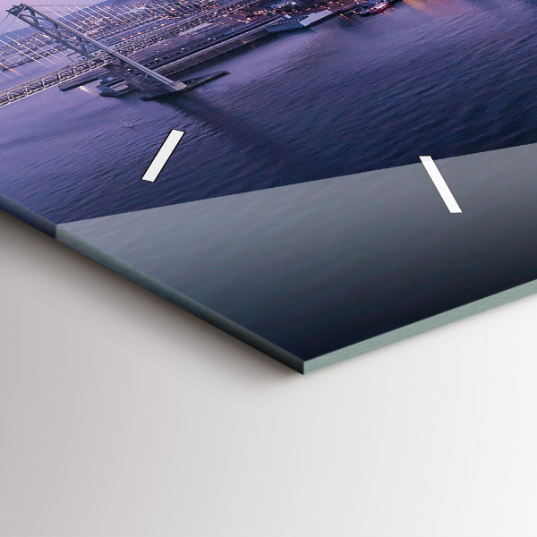 Horloge murale horizontale Vue de San Francisco