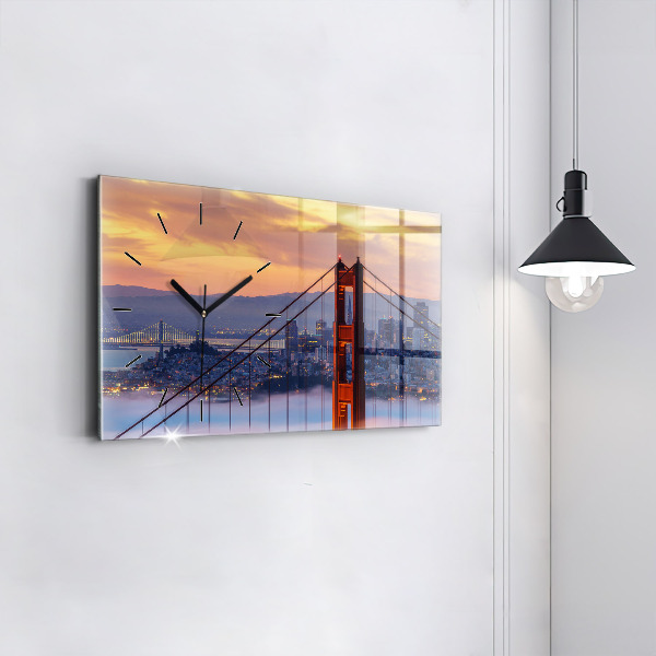 Horloge rectangulaire horizontale Pont de San Francisco
