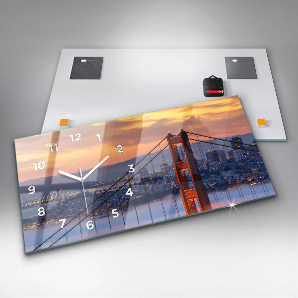 Horloge rectangulaire horizontale Pont de San Francisco