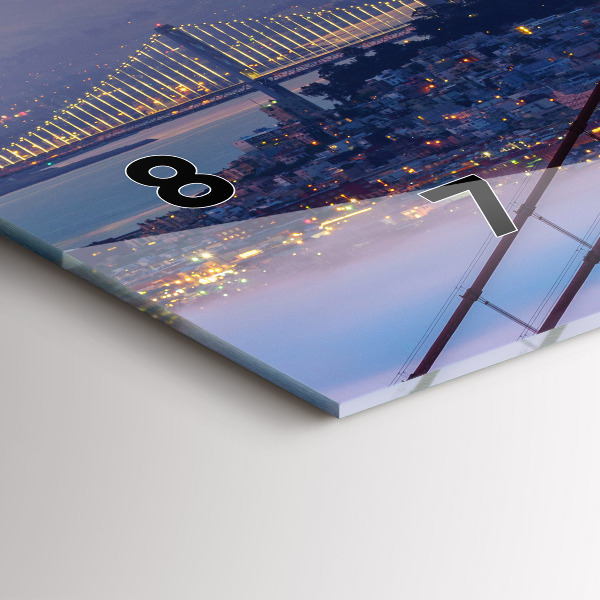 Horloge rectangulaire horizontale Pont de San Francisco