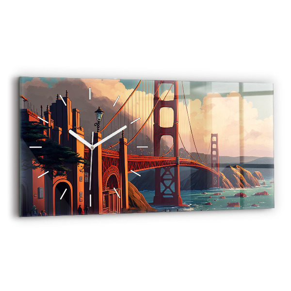 Horloge murale horizontale Pont de San Francisco