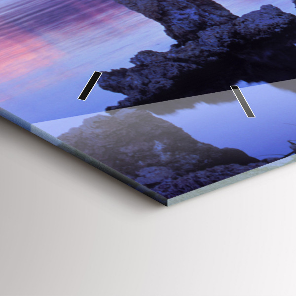 Horloge rectangulaire horizontale Lac Californie