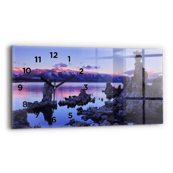 Horloge rectangulaire horizontale Lac Californie