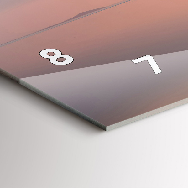 Horloge murale horizontale Lac Balaton États-Unis