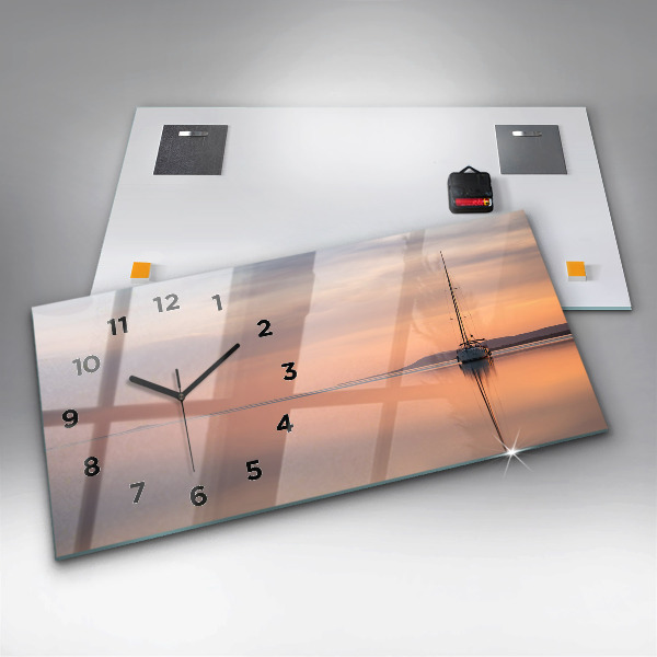 Horloge murale horizontale Lac Balaton États-Unis