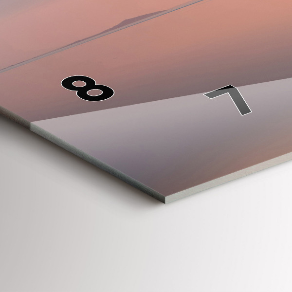 Horloge murale horizontale Lac Balaton États-Unis