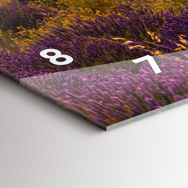 Horloge rectangulaire horizontale Prairie de lavande France