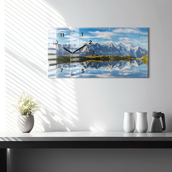 Horloge murale horizontale Vallée de Chamonix, Alpes françaises