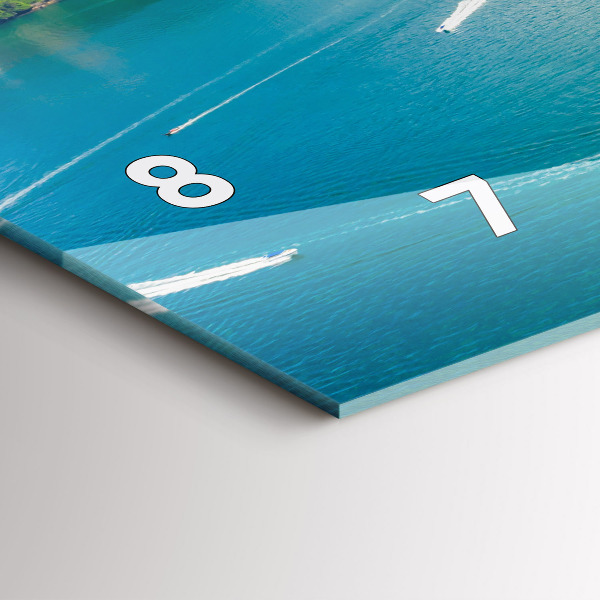 Horloge murale horizontale Île en Thaïlande