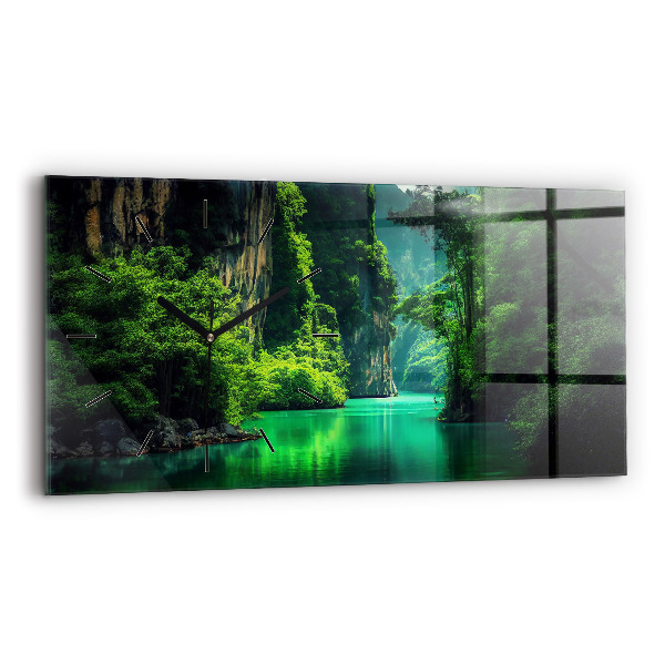 Horloge murale horizontale Le paysage naturel de la Thaïlande