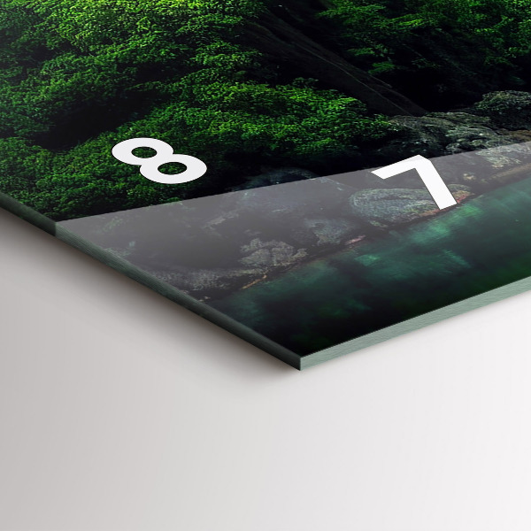 Horloge murale horizontale Le paysage naturel de la Thaïlande