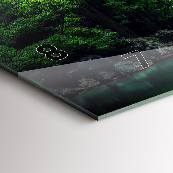 Horloge murale horizontale Le paysage naturel de la Thaïlande