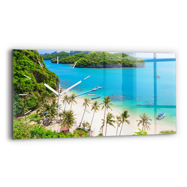 Horloge rectangulaire horizontale Parc national de Thaïlande