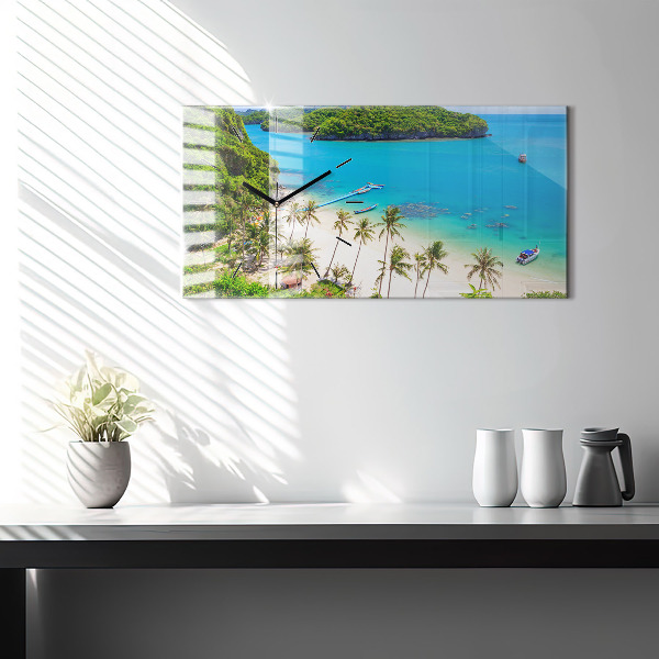 Horloge rectangulaire horizontale Parc national de Thaïlande