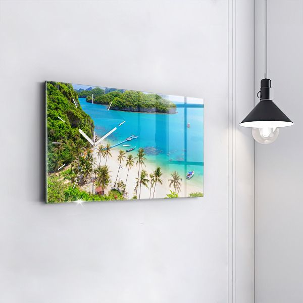 Horloge rectangulaire horizontale Parc national de Thaïlande