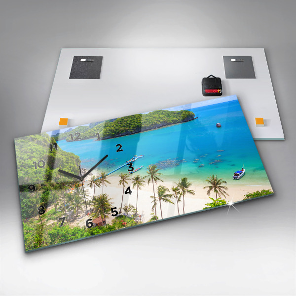 Horloge rectangulaire horizontale Parc national de Thaïlande