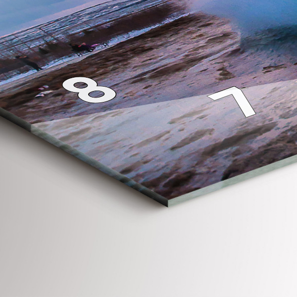 Horloge rectangulaire horizontale 'Geyser sur l''île d''Islande'