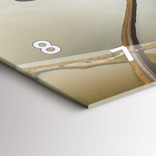 Horloge rectangulaire horizontale Route en Islande