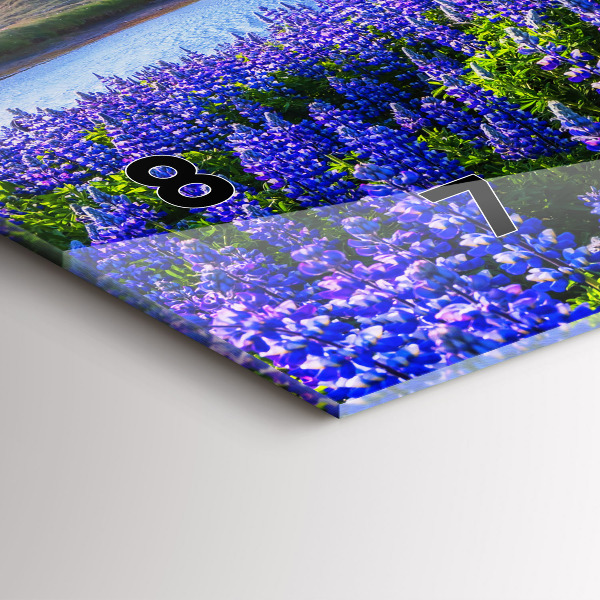 Horloge rectangulaire horizontale Vue sur la montagne Islande