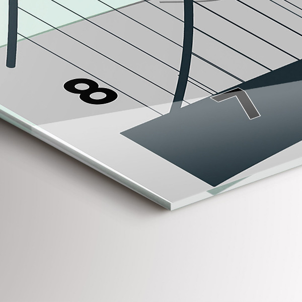 Horloge rectangulaire horizontale Pont vert