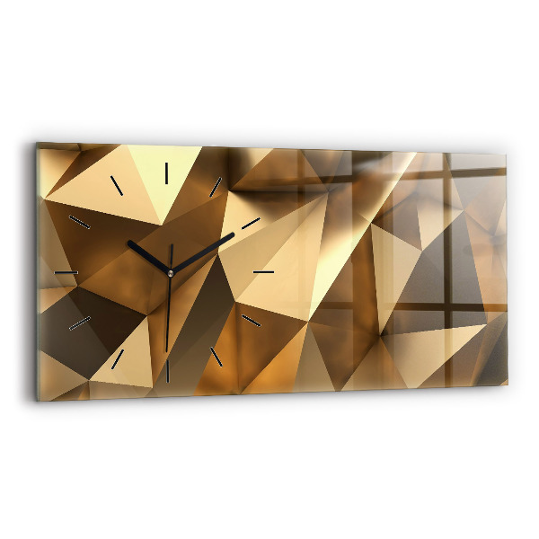 Horloge rectangulaire horizontale Texture géométrique