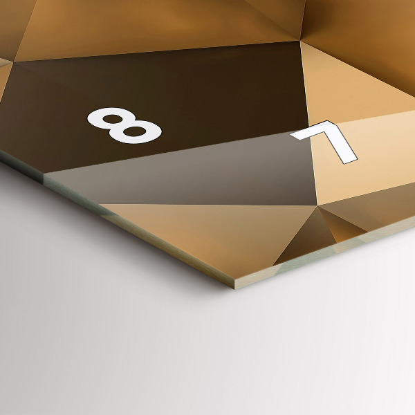 Horloge rectangulaire horizontale Texture géométrique