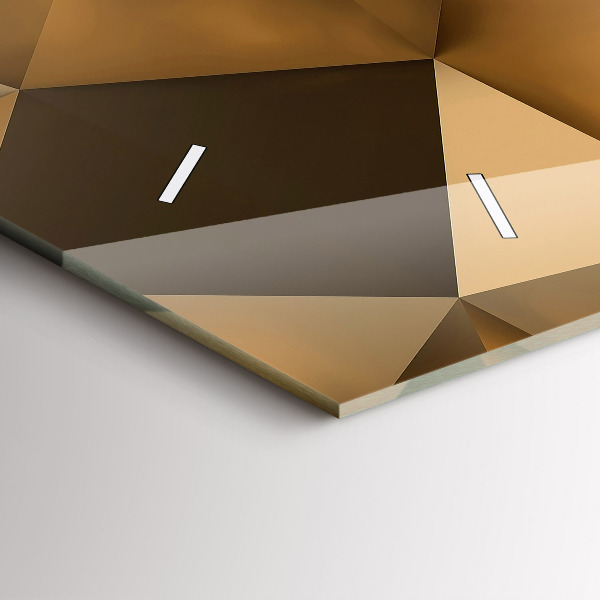 Horloge rectangulaire horizontale Texture géométrique