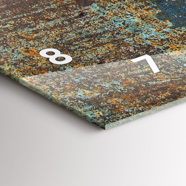 Horloge rectangulaire horizontale Texture de vieux métal