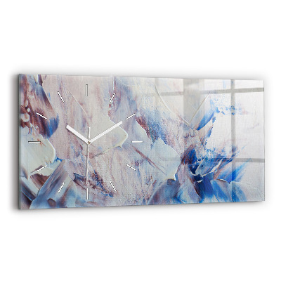 Horloge rectangulaire horizontale Texture de peinture abstraite