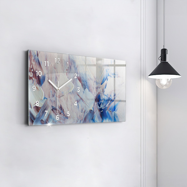 Horloge rectangulaire horizontale Texture de peinture abstraite