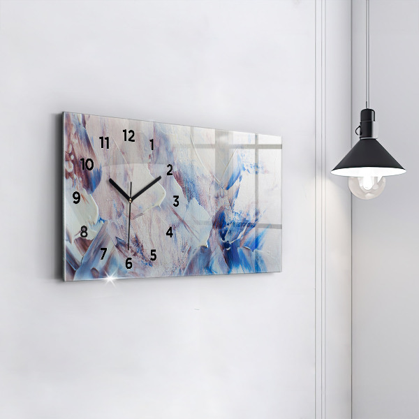 Horloge rectangulaire horizontale Texture de peinture abstraite