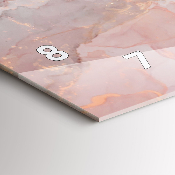 Horloge murale horizontale Texture de marbre