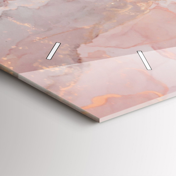 Horloge murale horizontale Texture de marbre