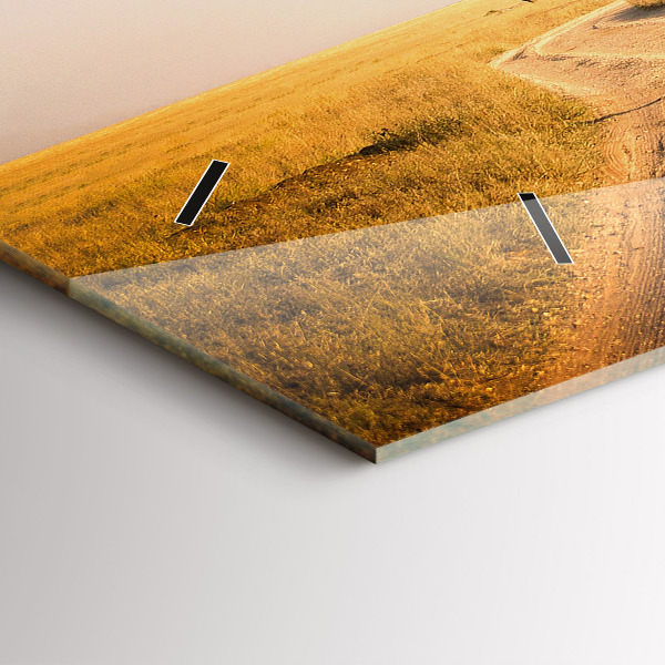 Horloge rectangulaire horizontale Paysage africain