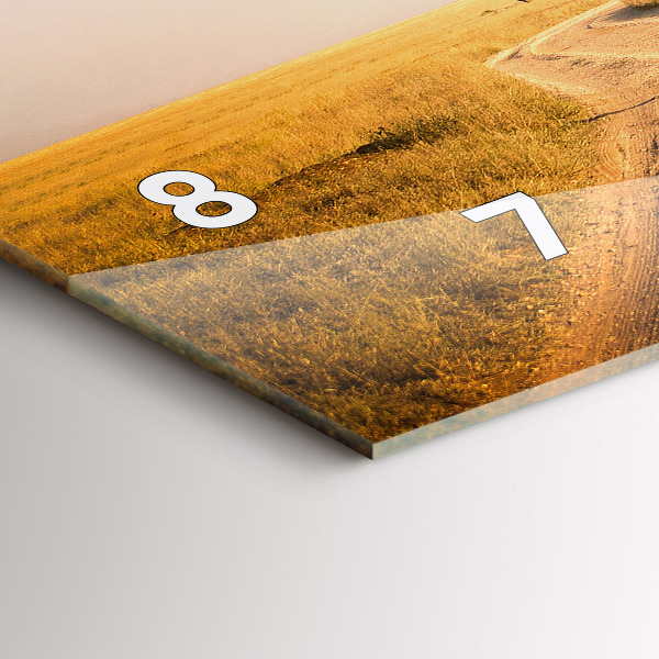 Horloge rectangulaire horizontale Paysage africain