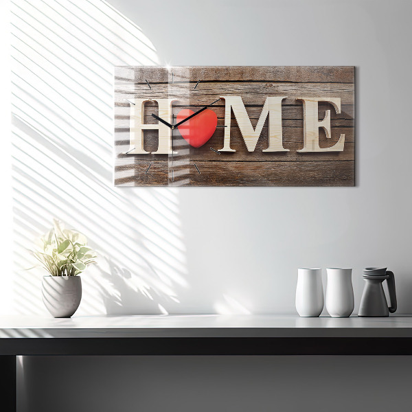 Horloge rectangulaire horizontale 'La maison de l''inscription'