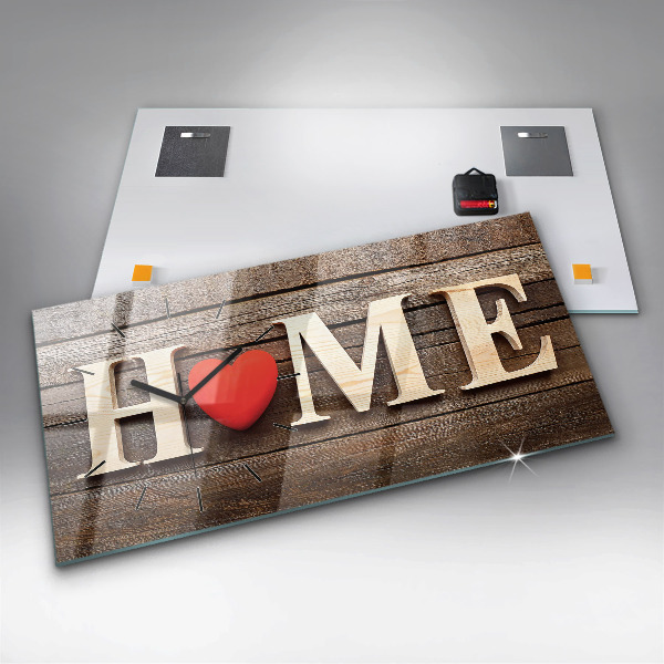 Horloge rectangulaire horizontale 'La maison de l''inscription'