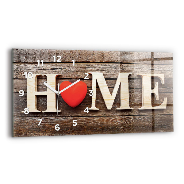 Horloge rectangulaire horizontale 'La maison de l''inscription'