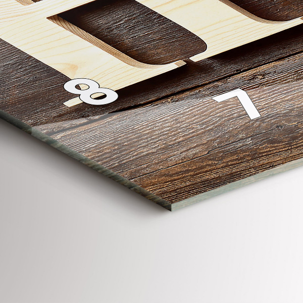 Horloge rectangulaire horizontale 'La maison de l''inscription'