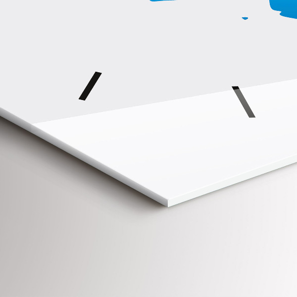 Horloge rectangulaire horizontale Carte du monde