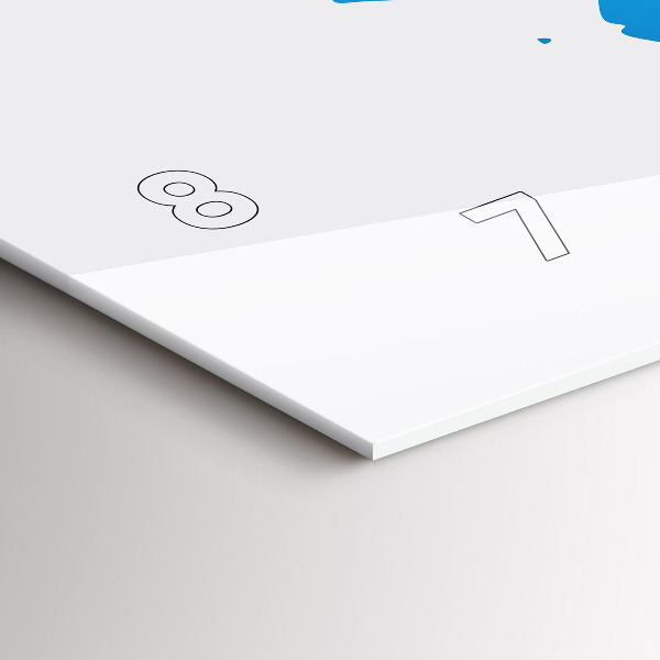 Horloge rectangulaire horizontale Carte du monde