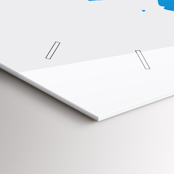 Horloge rectangulaire horizontale Carte du monde