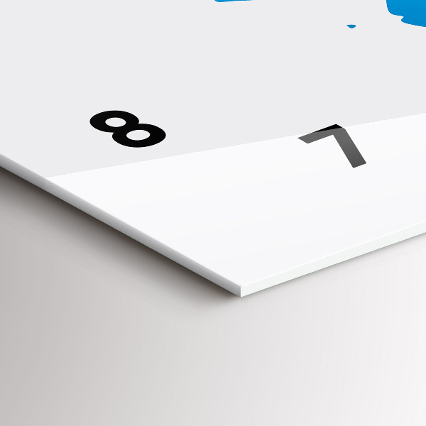 Horloge rectangulaire horizontale Carte du monde