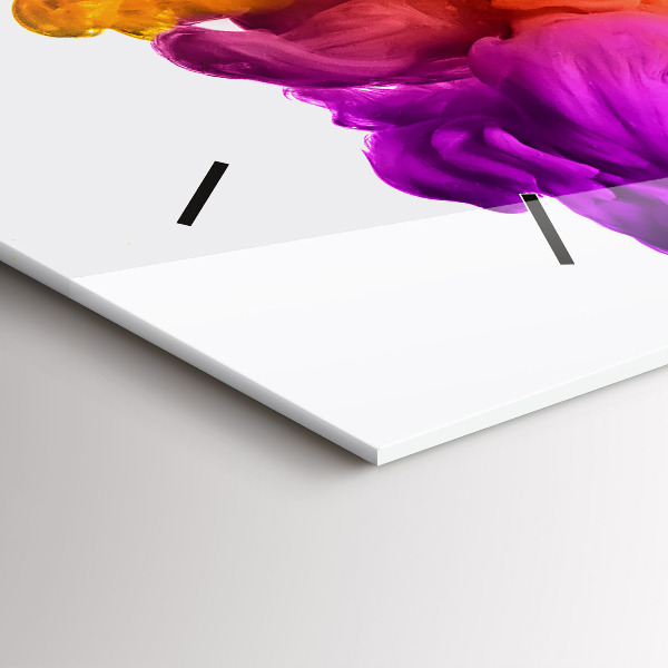 Horloge rectangulaire horizontale Arc-en-ciel de couleurs