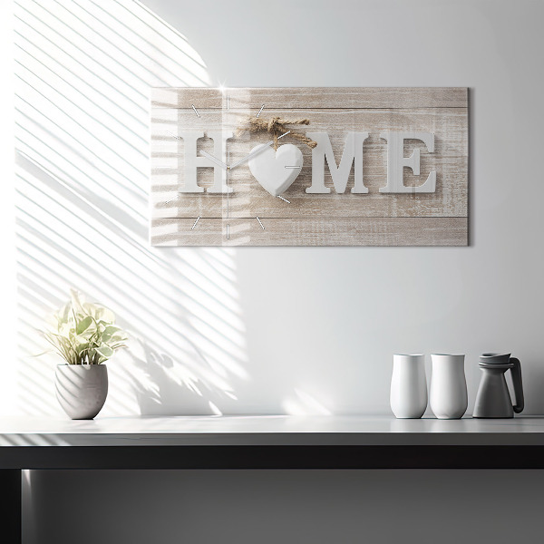 Horloge rectangulaire horizontale 'La maison de l''inscription'