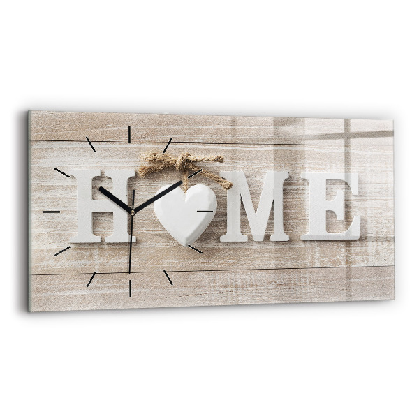 Horloge rectangulaire horizontale 'La maison de l''inscription'