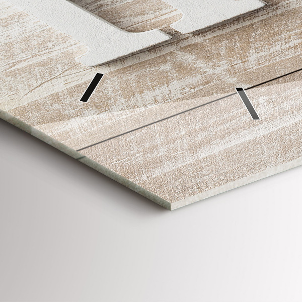 Horloge rectangulaire horizontale 'La maison de l''inscription'