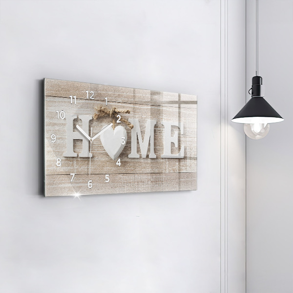 Horloge rectangulaire horizontale 'La maison de l''inscription'