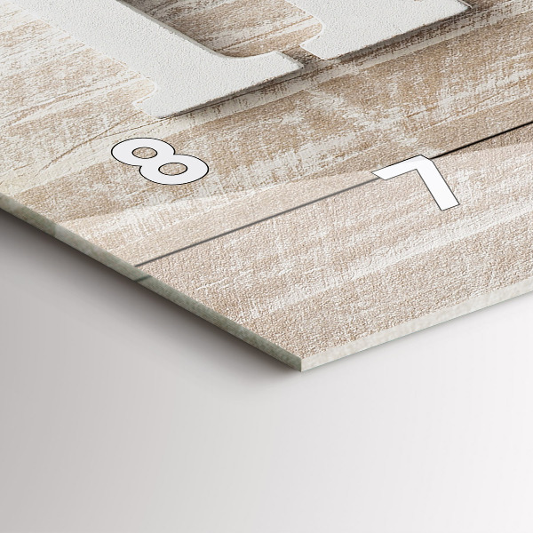 Horloge rectangulaire horizontale 'La maison de l''inscription'